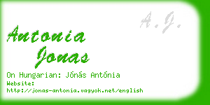 antonia jonas business card