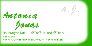 antonia jonas business card